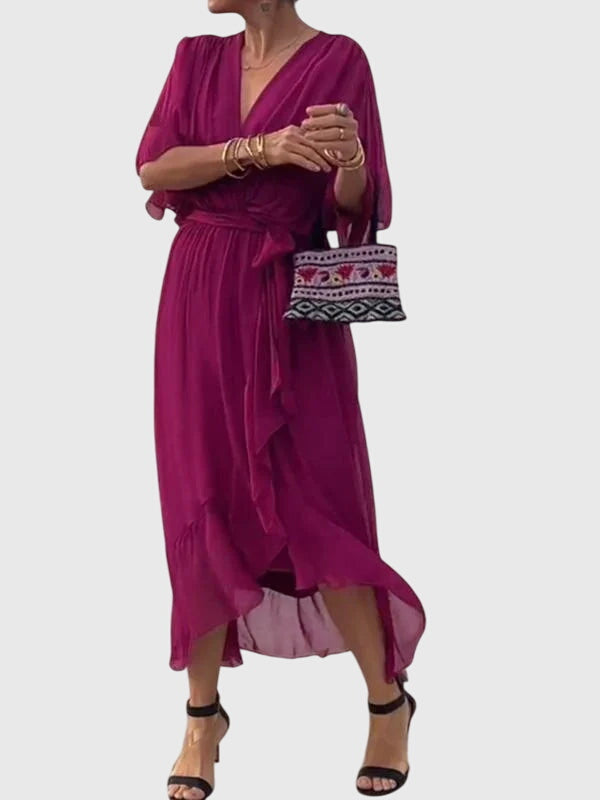 Bethany | Chic Evening Dress in Soft Fabric