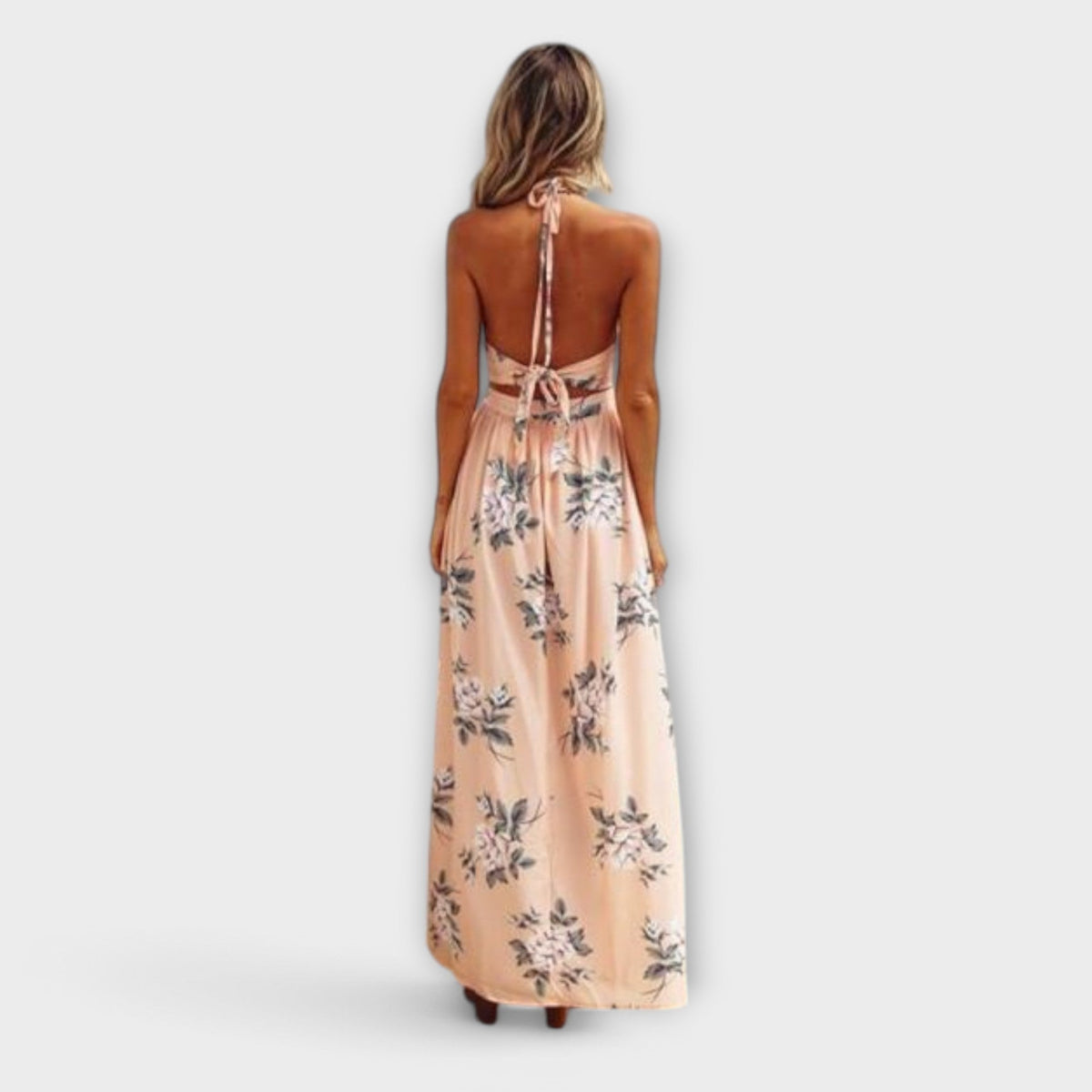Boho Maxi Dress in Flowing Fabric for Festivals