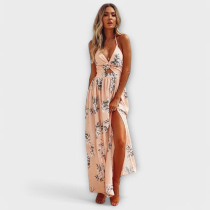 Boho Maxi Dress in Flowing Fabric for Festivals