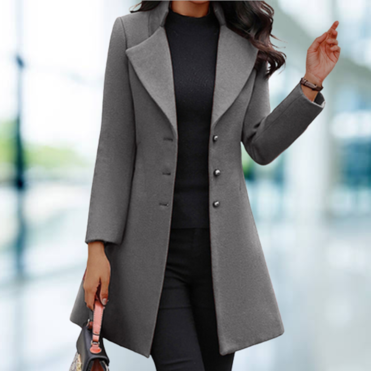 Women's Long Coat | Warm & Elegant Design 4