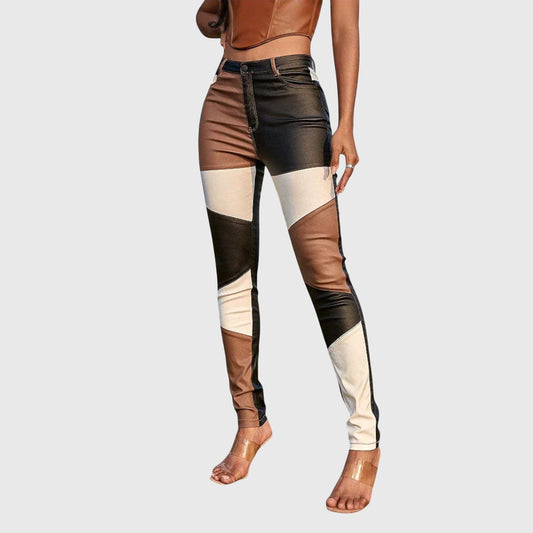 Calliope Color Block Tube Pants for Trendy Looks