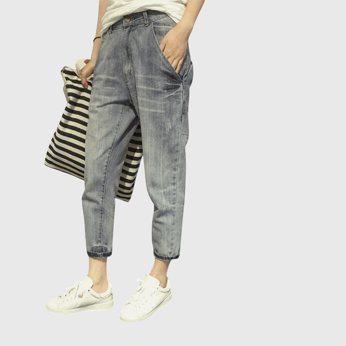 Charlotte - Chic Cotton Blend Pants for Any Occasion