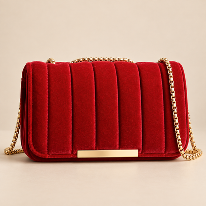 Women's Quilted Crossbody Chain Strap Shoulder Bag 1