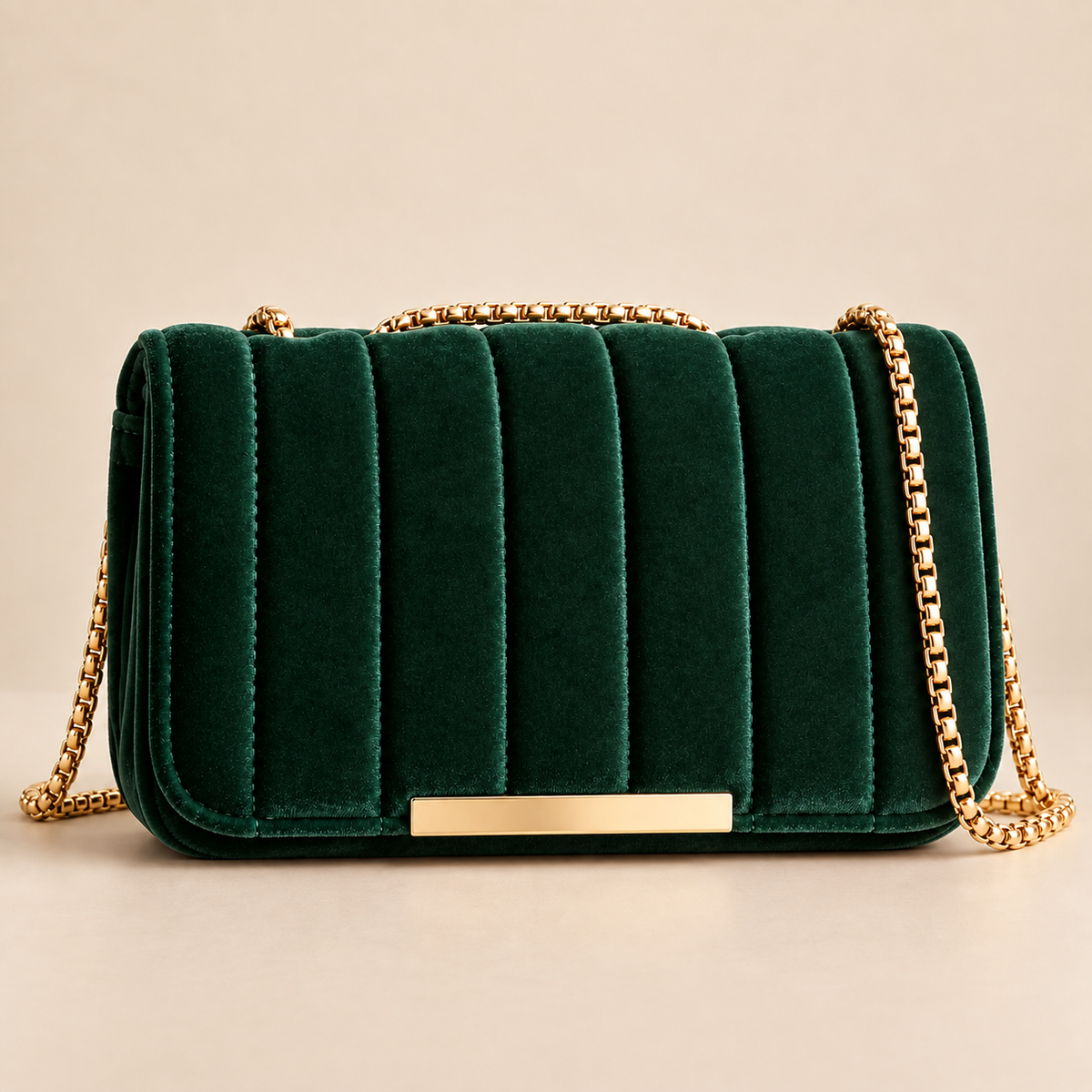 Women's Quilted Crossbody Chain Strap Shoulder Bag 2