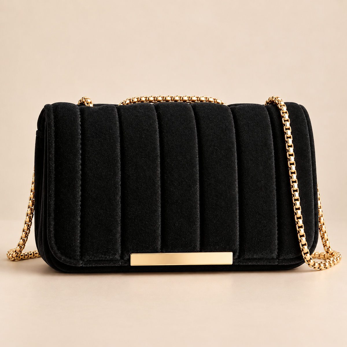Women's Quilted Crossbody Chain Strap Shoulder Bag 3