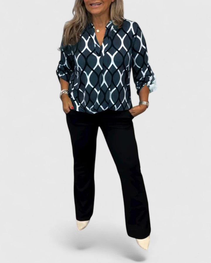 Chic Blouse for Office and Evening Wear