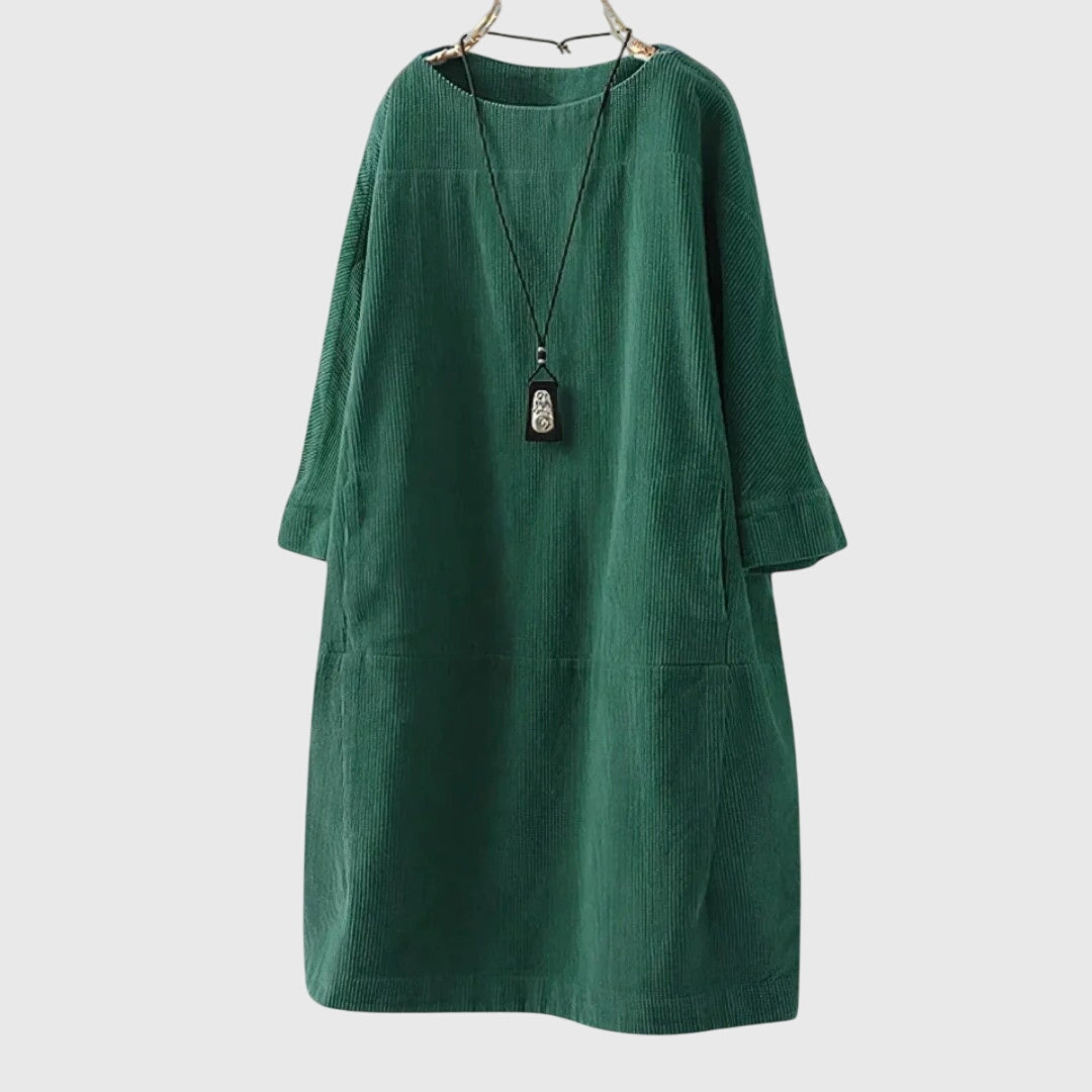 Chic Corduroy Midi Dress for Every Occasion