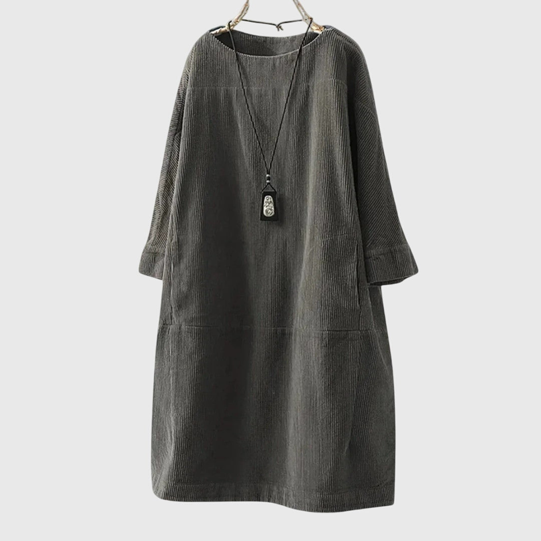 Chic Corduroy Midi Dress for Every Occasion