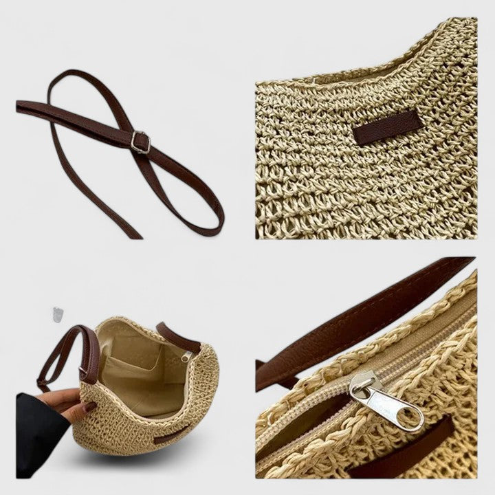 Chic Cotton Crossbody Bag for Everyday Wear