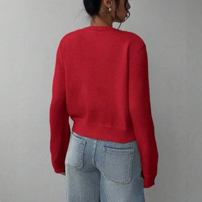Chic Cropped Button Cardigan – Cozy Knit for Everyday Style