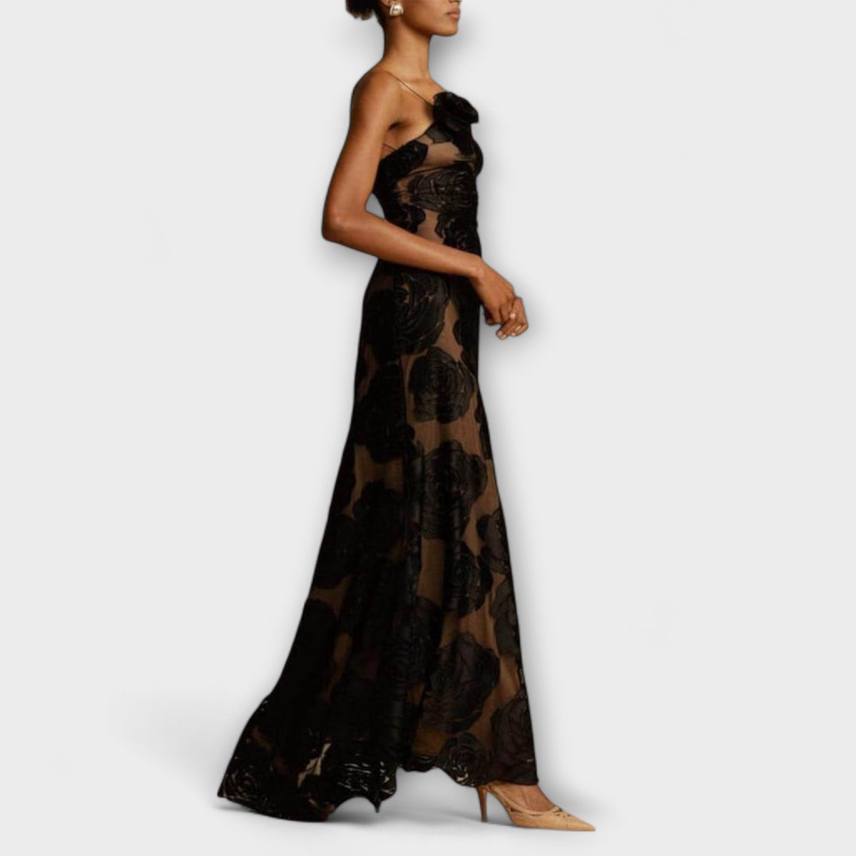 Chic Floral Maxi Dress for Spring Events