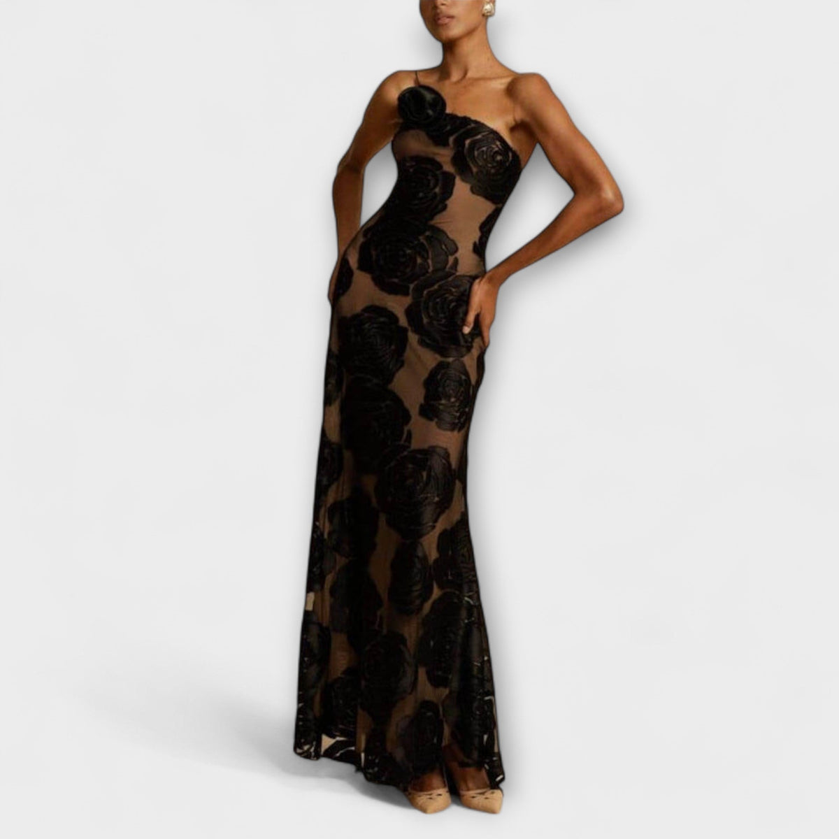 Chic Floral Maxi Dress for Spring Events