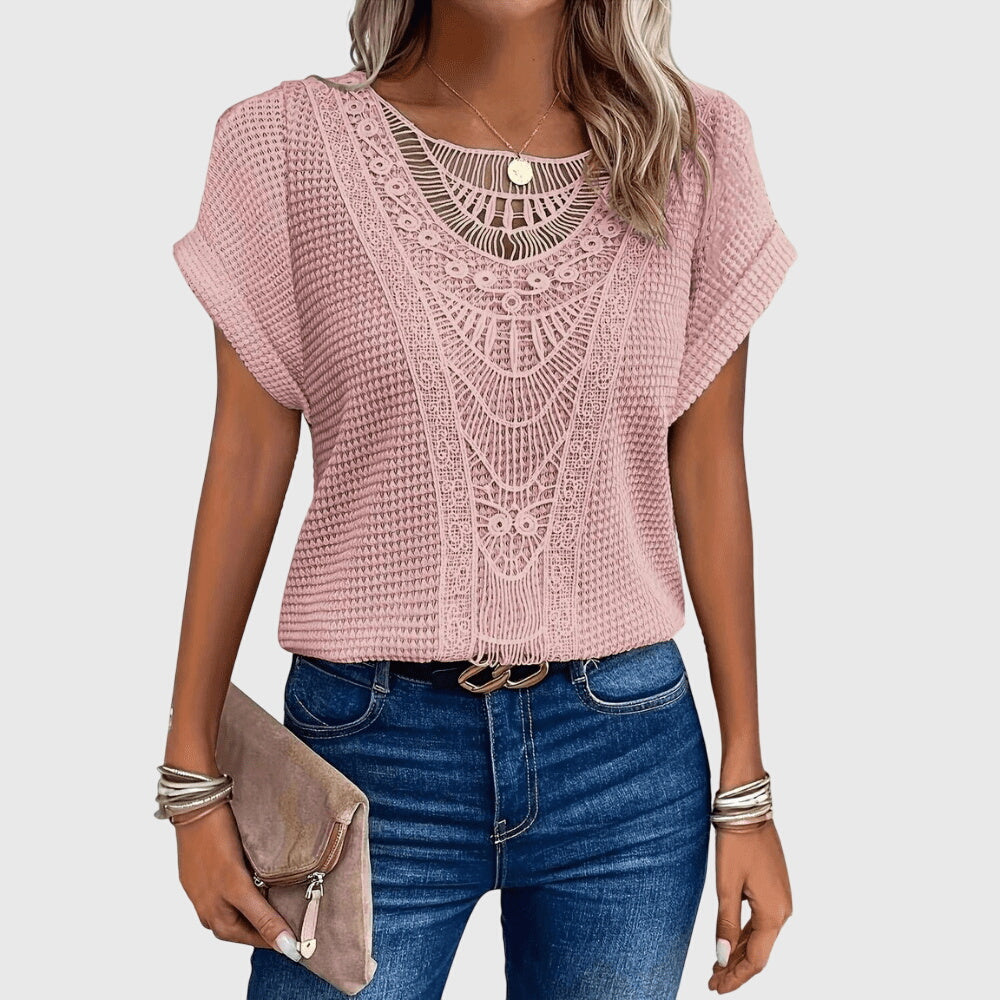 Chic Ibiza-Inspired Pearl Blouse for Every Occasion