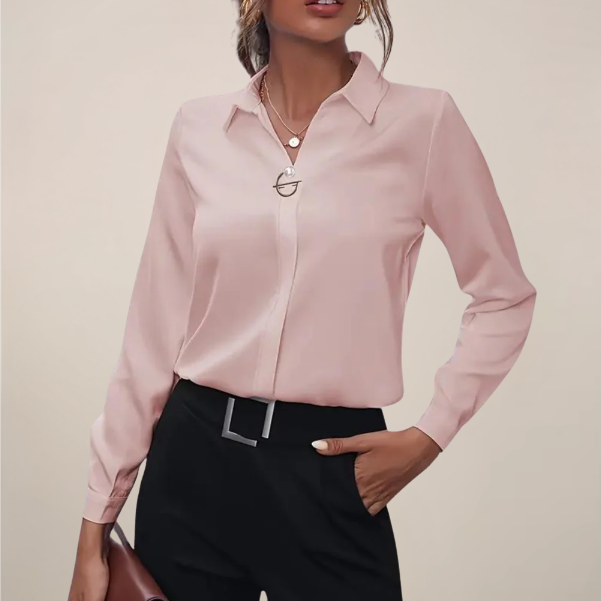 Chic Long Sleeve Collar Blouse for Any Occasion