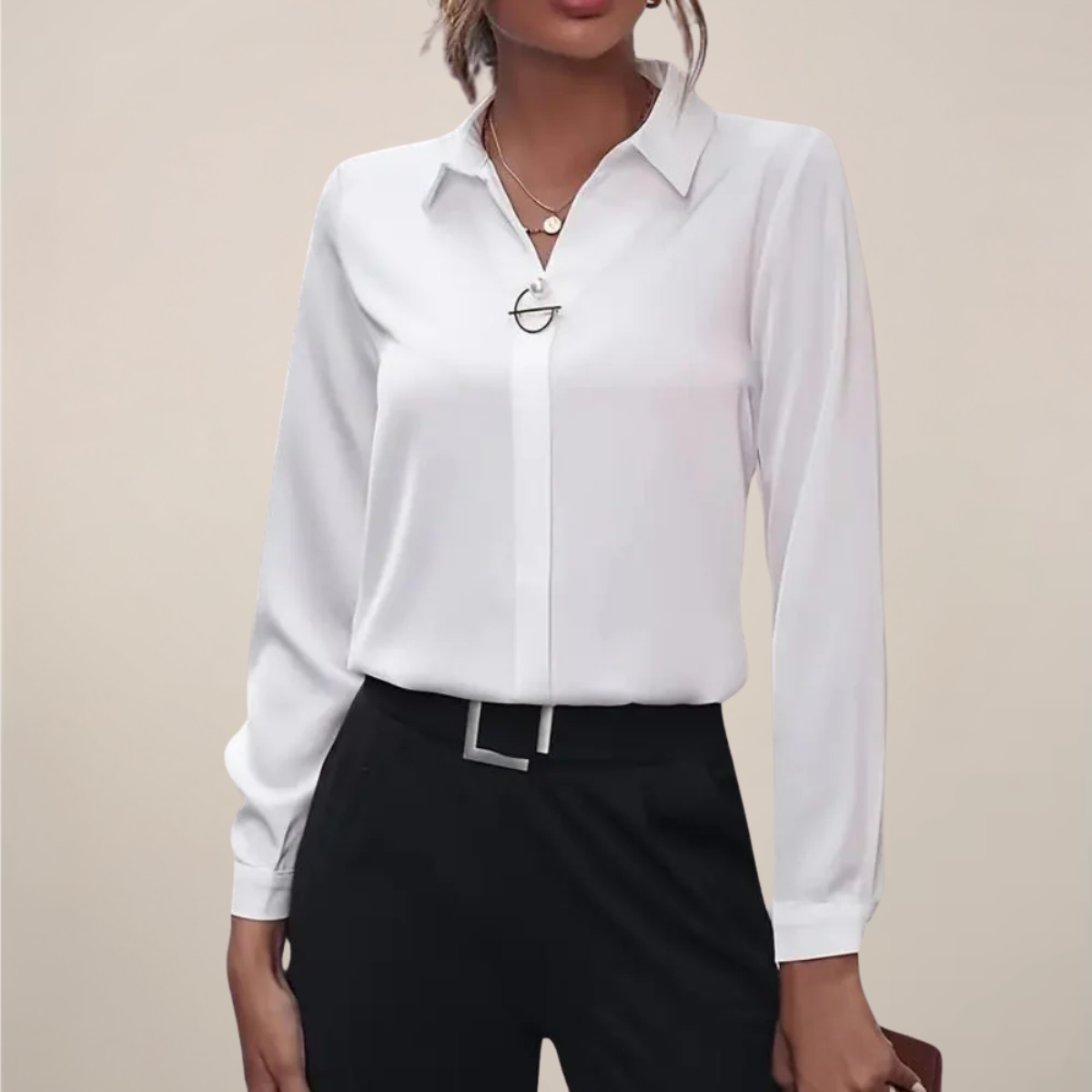 Chic Long Sleeve Collar Blouse for Any Occasion