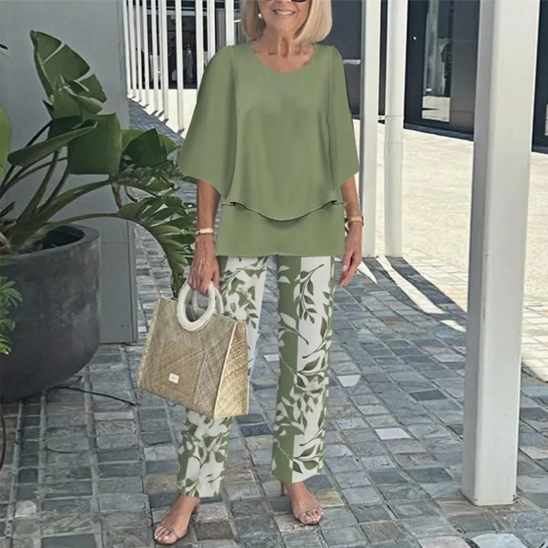 Chic Printed Lounge Set for Everyday Wear