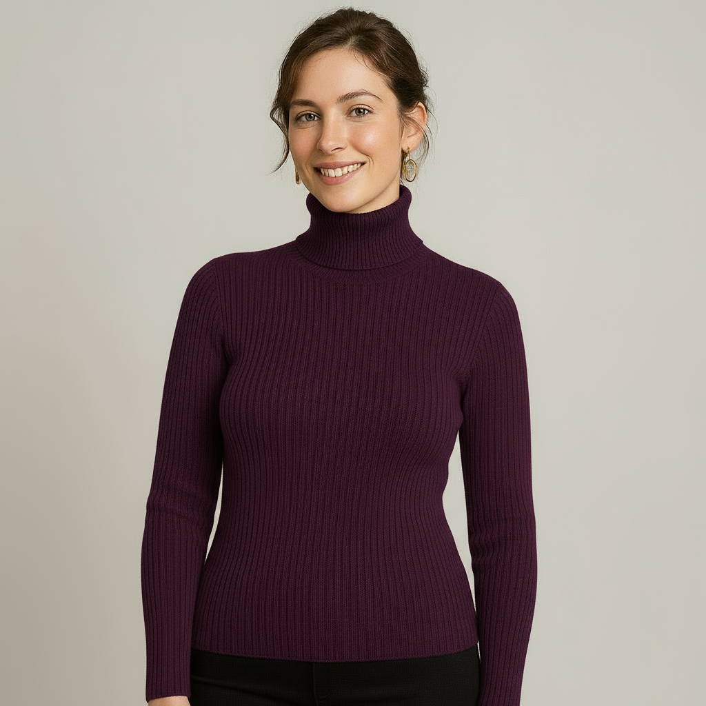 Chic Ribbed Turtleneck Sweater for Every Occasion