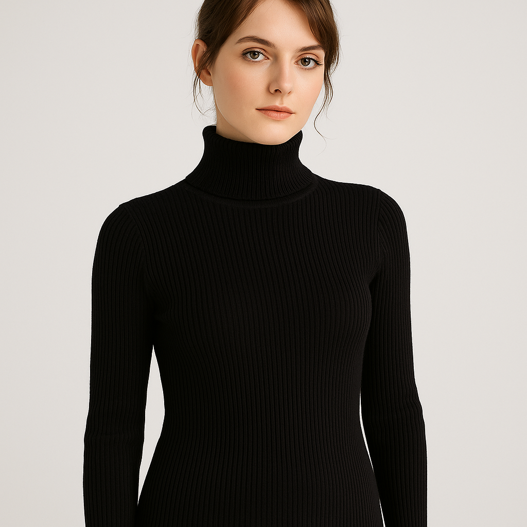 Chic Ribbed Turtleneck Sweater for Every Occasion