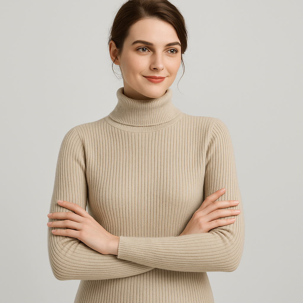 Chic Ribbed Turtleneck Sweater for Every Occasion