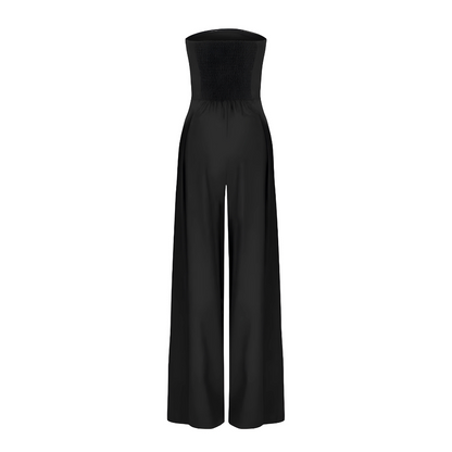 Chic Strapless Wide-Leg Jumpsuit for Any Occasion
