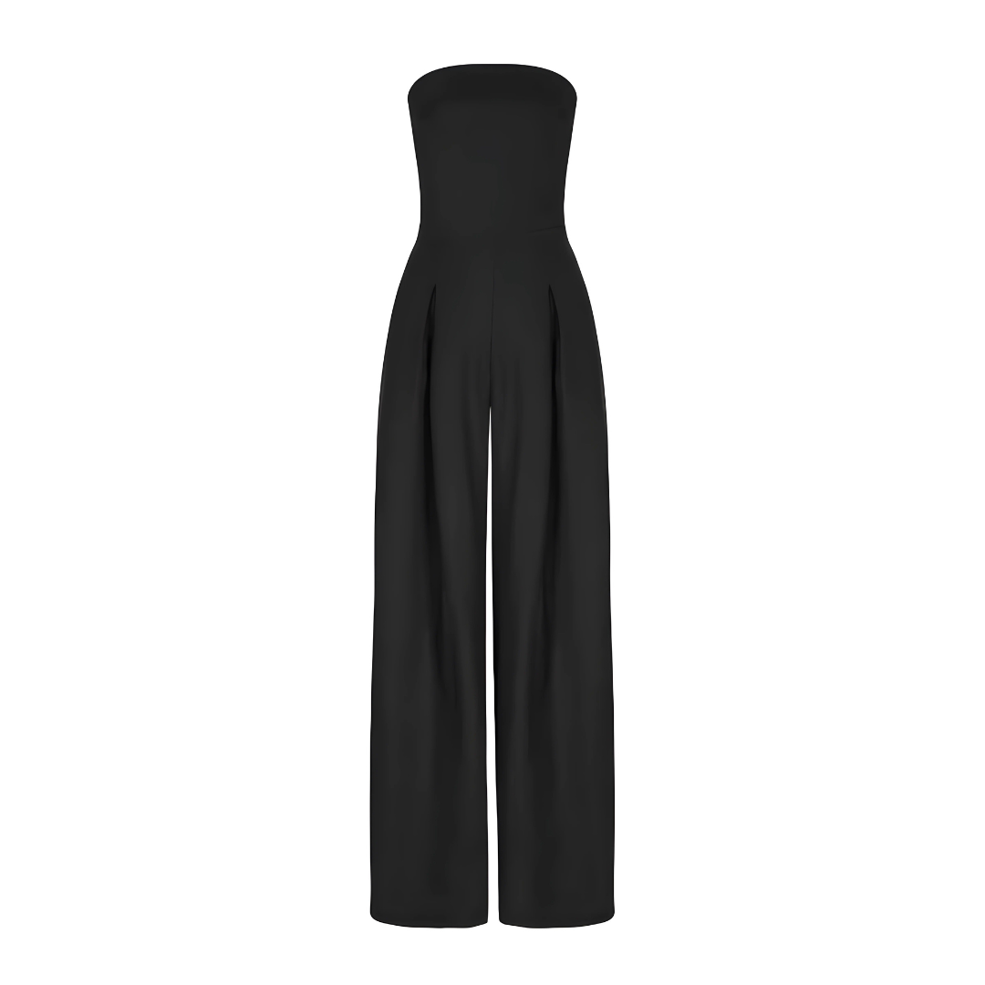 Chic Strapless Wide-Leg Jumpsuit for Any Occasion
