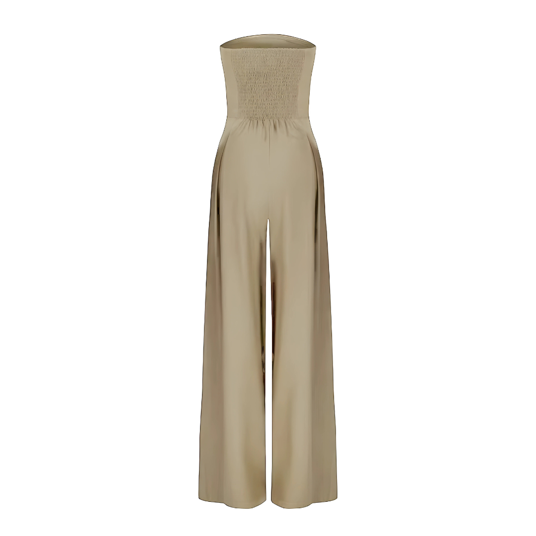 Chic Strapless Wide-Leg Jumpsuit for Any Occasion