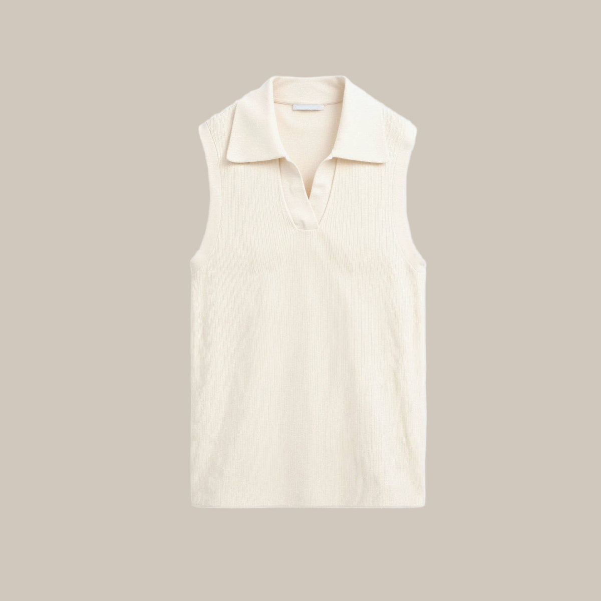 Chic Women’s Knit Top with Open Collar V-Neck