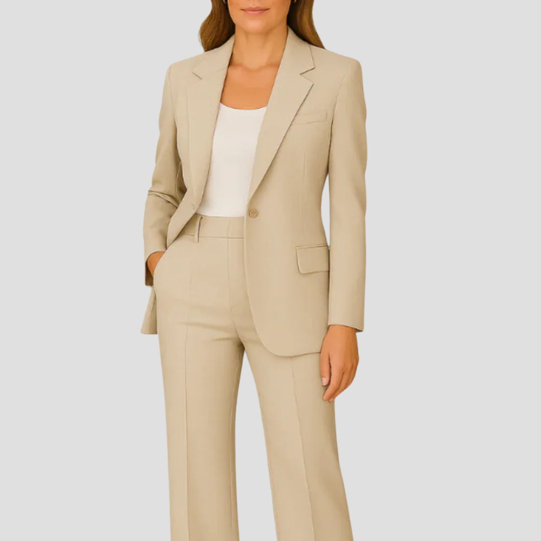 Chic Women's Two-Piece Suit for Office & Events