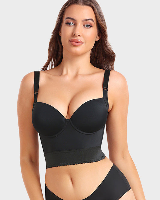 ContourFit Longline Push-Up Bra with Integrated Shapewear
