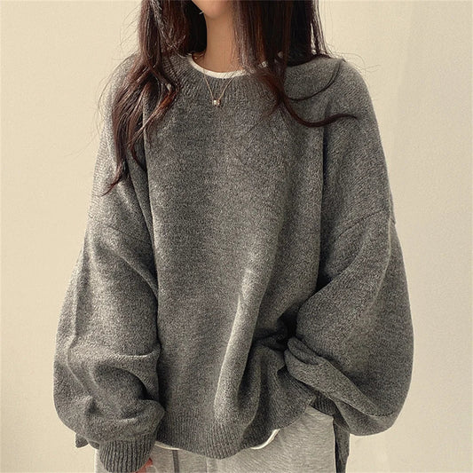 Cozy Women's Oversized Knit Sweater for Everyday Wear