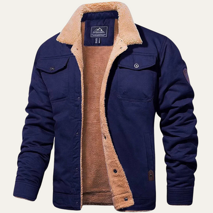 Men's Winter Coat Tailored Fit Multiple Pockets Warm 11