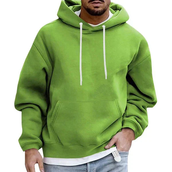 Men's Hoodie Relaxed Fit Kangaroo Pocket Pullover Top 6