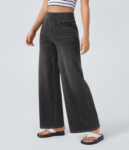 Women's High Rise Jeans Stretch Skinny Fit Trousers 19