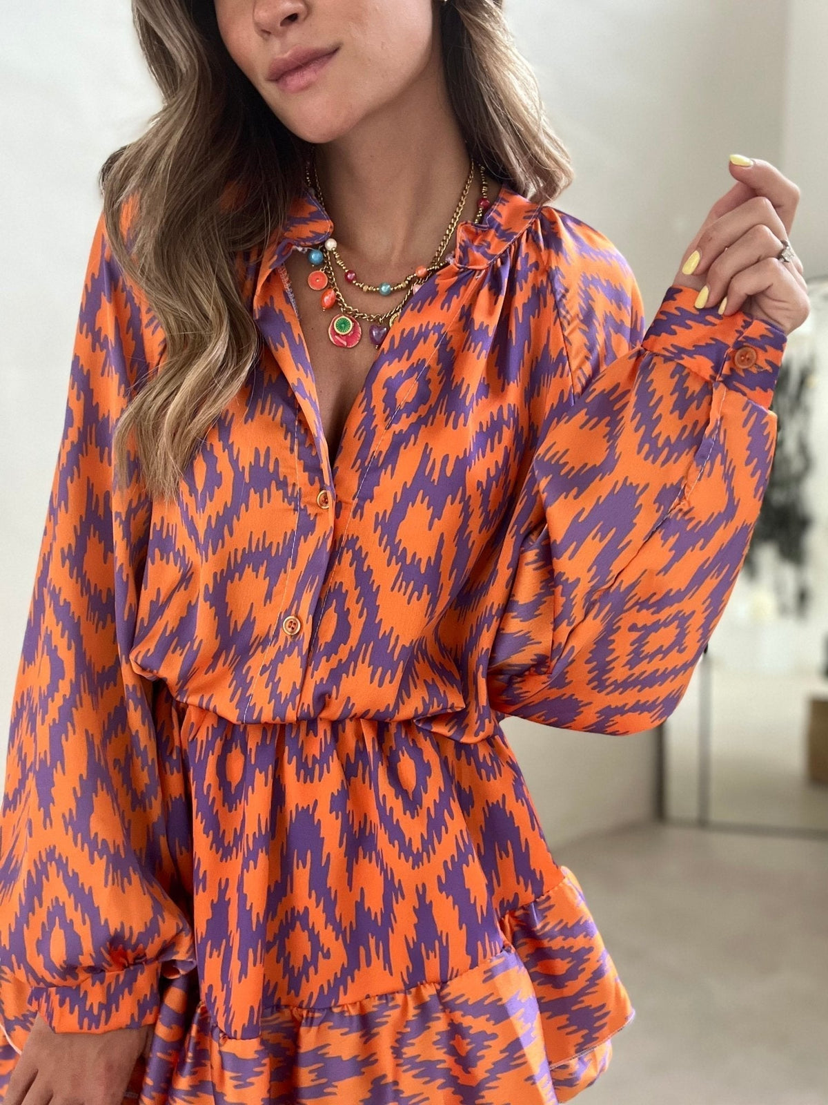Eleanor - Flowy Ruffle Mini Dress for Every Occasion