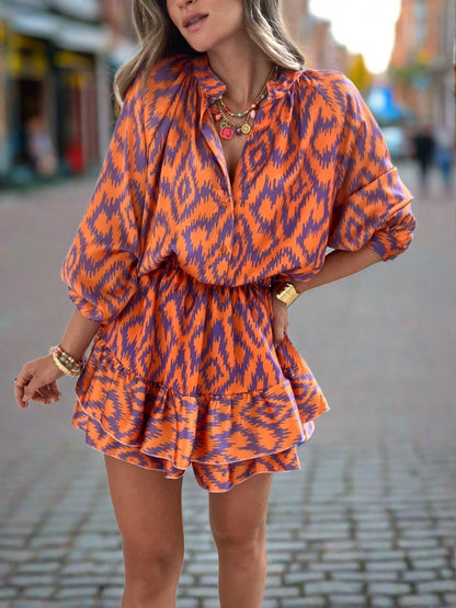 Eleanor - Flowy Ruffle Mini Dress for Every Occasion