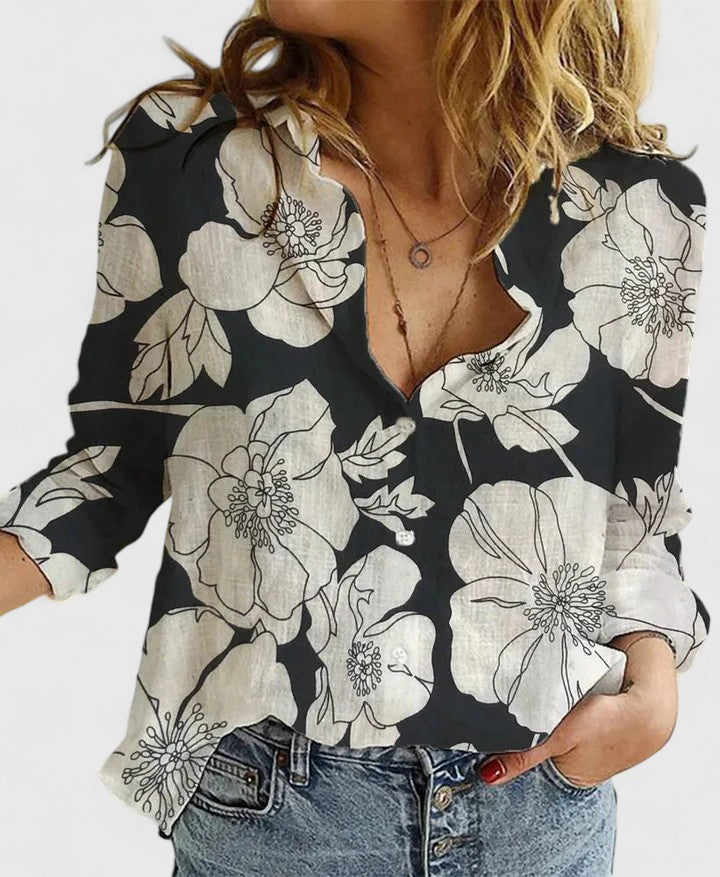 Elena | Chic Blouse for Office & Evening Wear