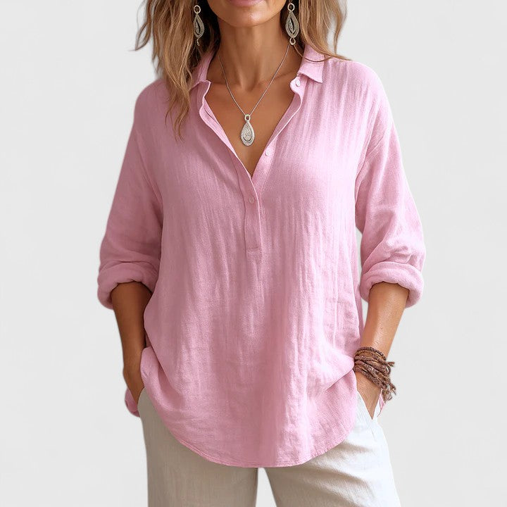 Franzina | Stylish Linen Blouse for Every Occasion