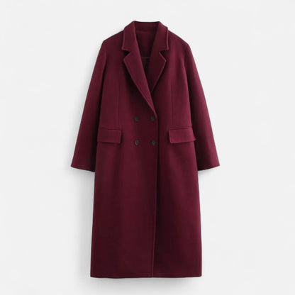 Women's Double-Breasted Trench Coat Tailored Lapel Collar 5