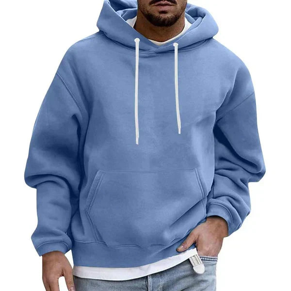 Men's Hoodie Relaxed Fit Kangaroo Pocket Pullover Top 7