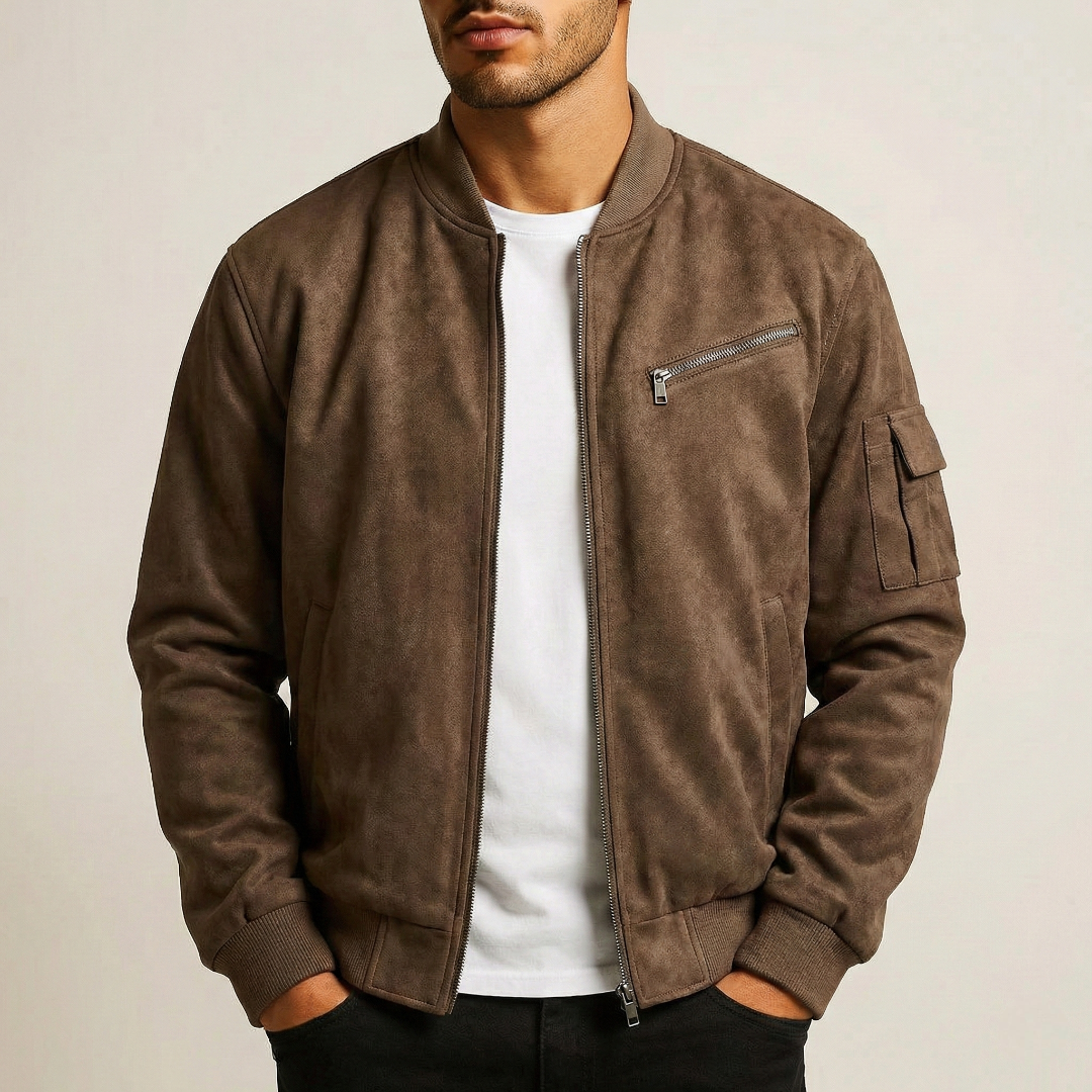 Men's Jacket | Front-Zip & Stand Collar 5