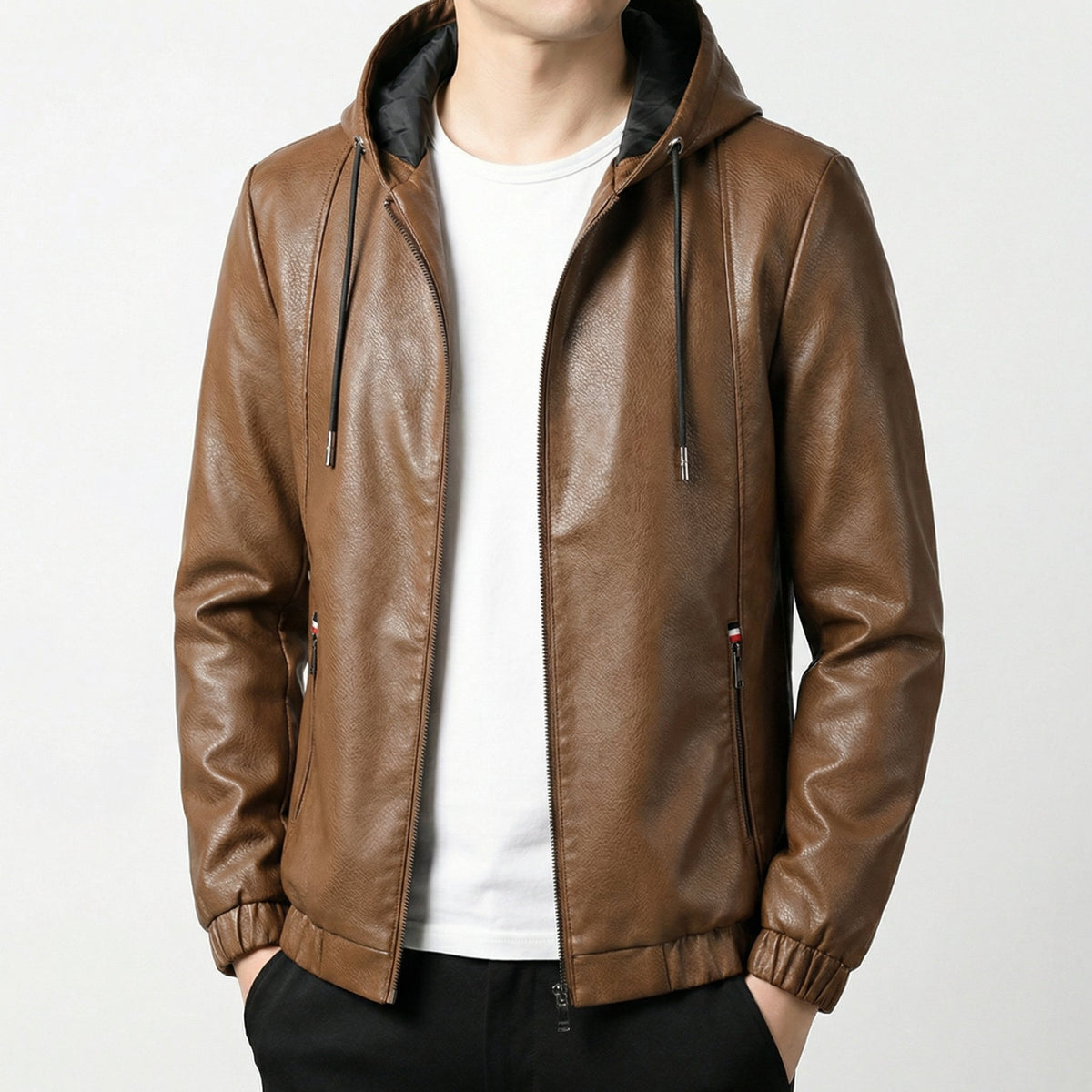 Men's Water-Resistant Adjustable Hooded Jacket Coat 7