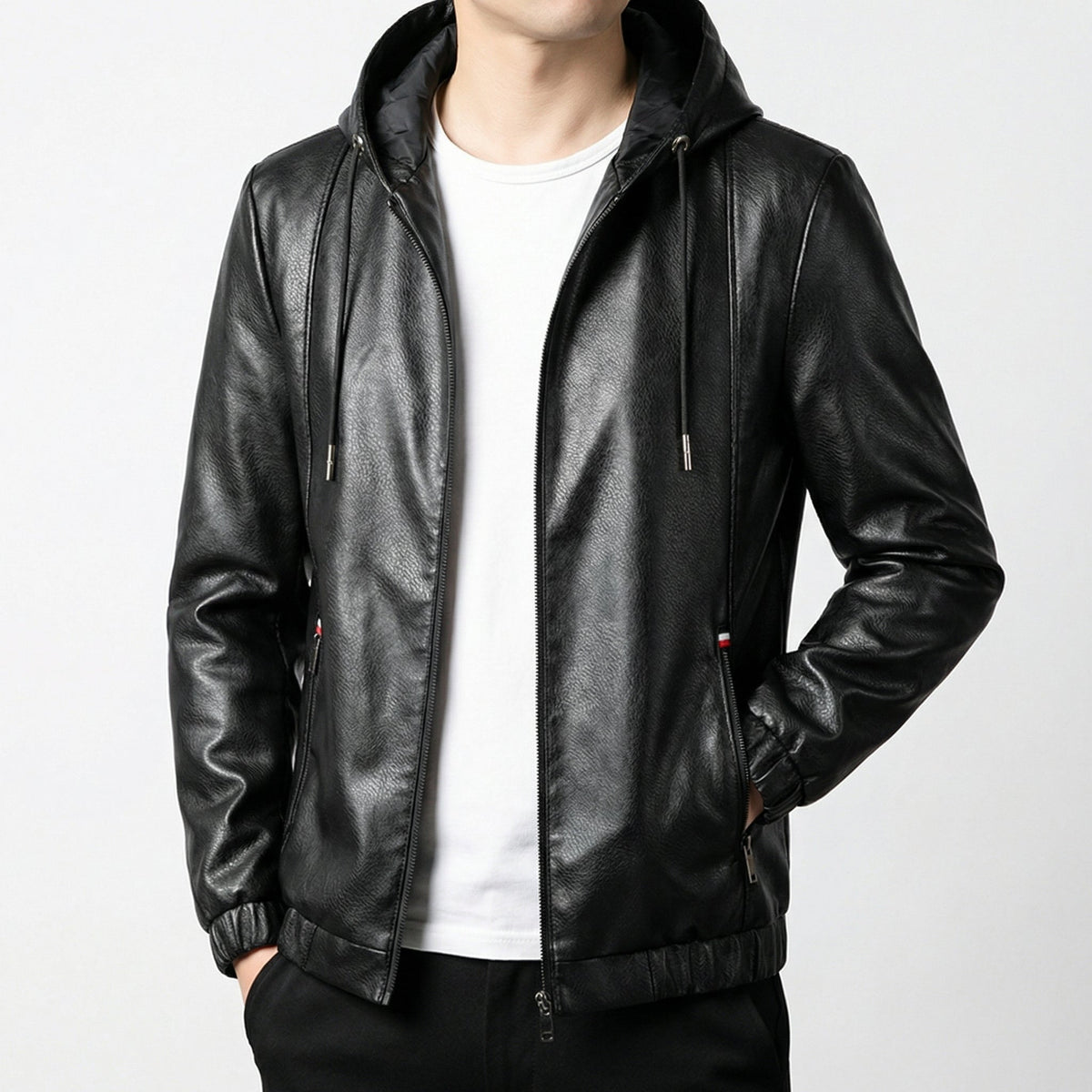 Men's Water-Resistant Adjustable Hooded Jacket Coat 2