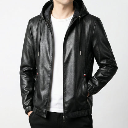 Men's Water-Resistant Adjustable Hooded Jacket Coat 2