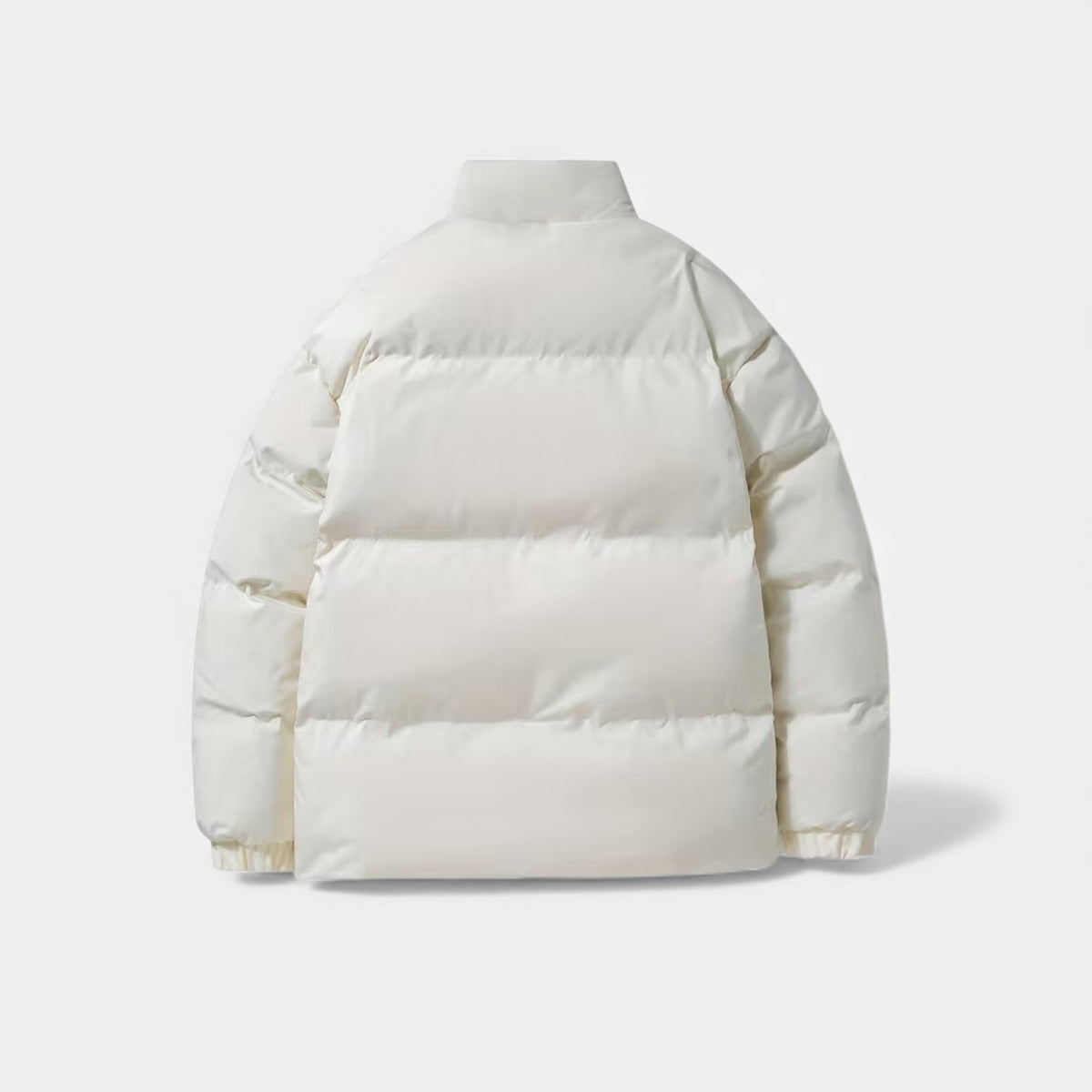 Men's Quilted Puffer Jacket Stand Collar Slim Fit Winter 11