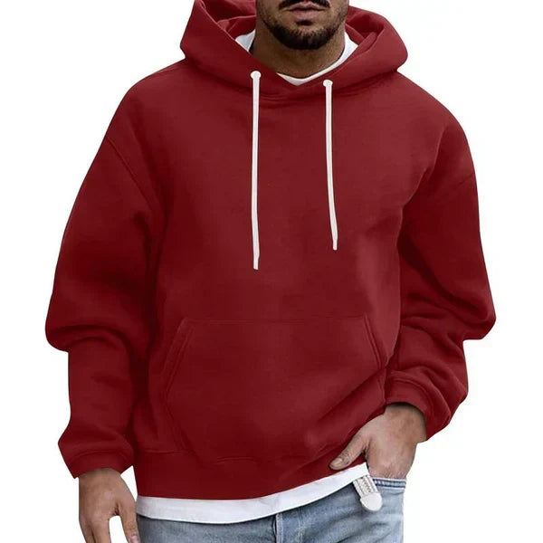 Men's Hoodie Relaxed Fit Kangaroo Pocket Pullover Top 4