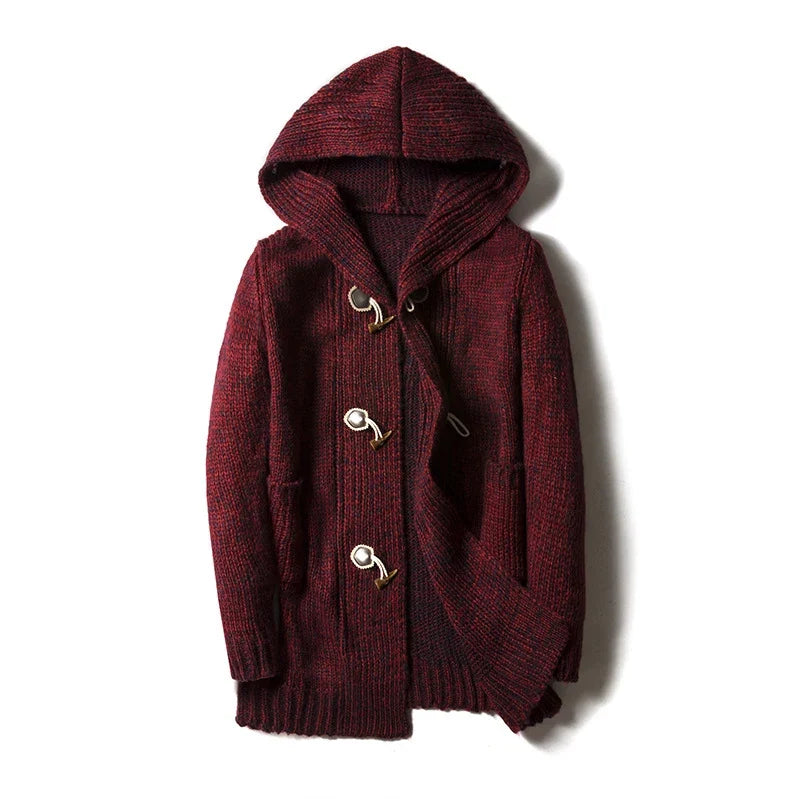 Women's Hooded Knit Cardigan | Toggle Closure & Deep Pockets 9
