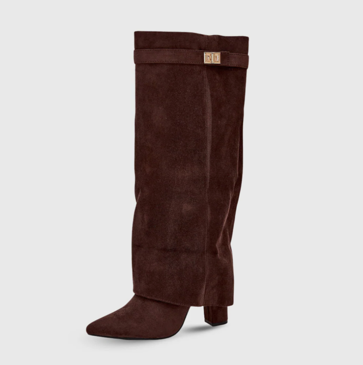 Women's Block Heel Boots Strap Detailing Classic Design 5