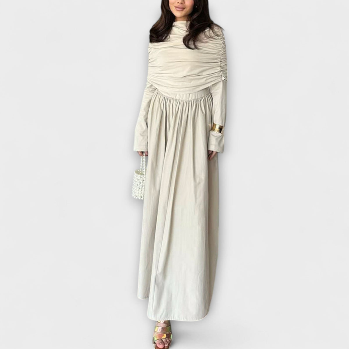 Jessica - Chic Pleated Dress for Everyday Wear