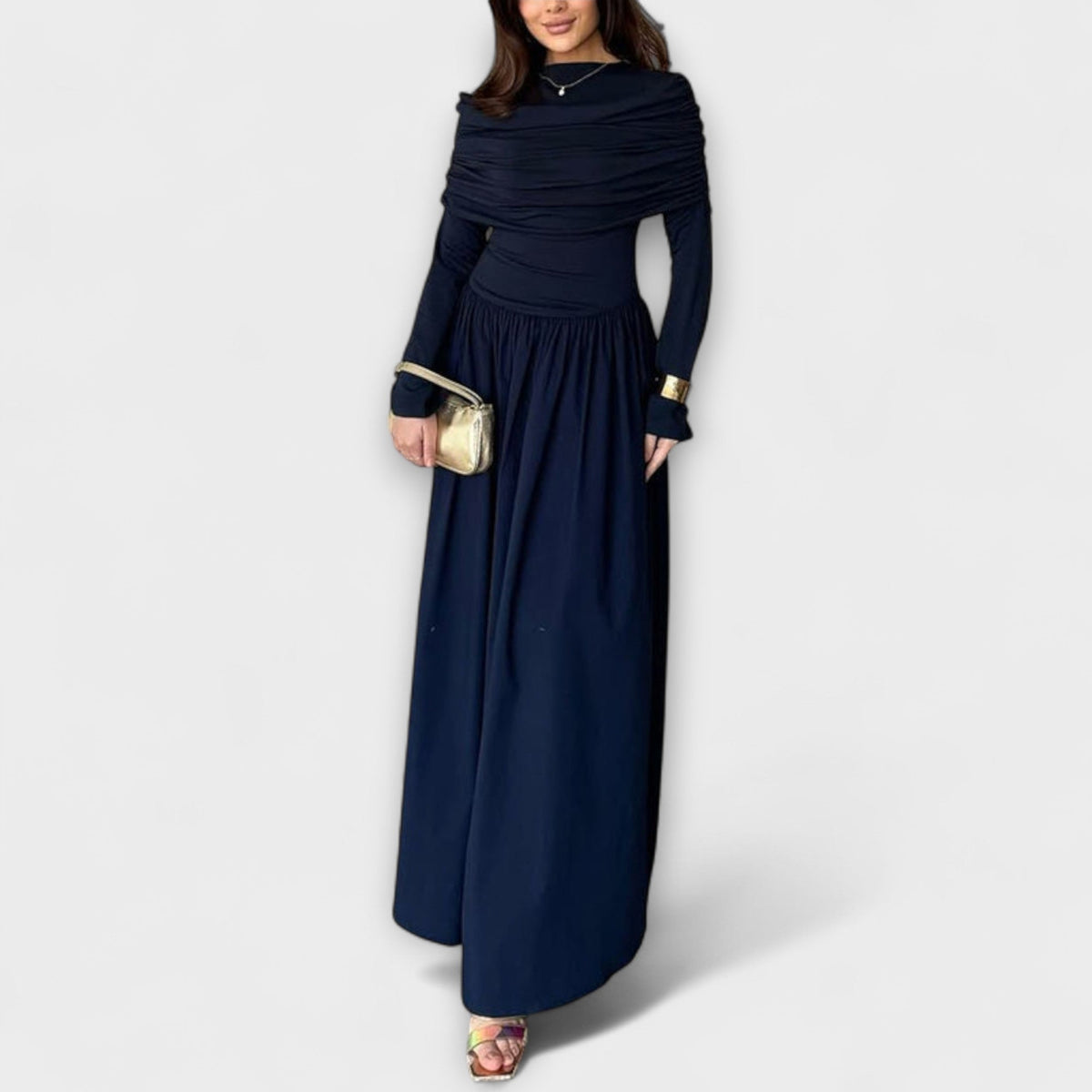 Jessica - Chic Pleated Dress for Everyday Wear