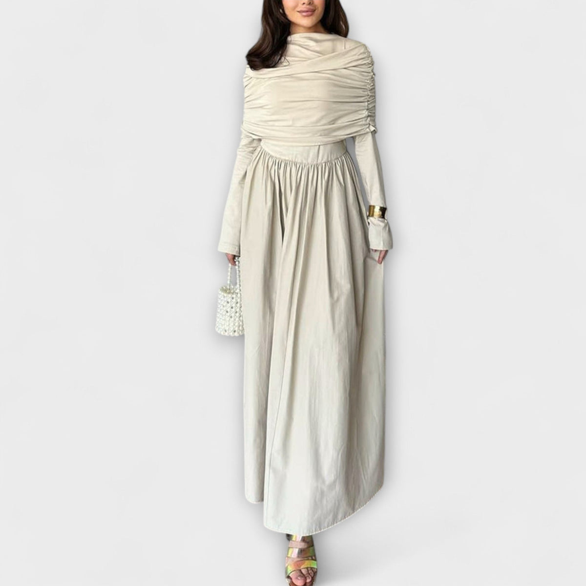 Jessica - Chic Pleated Dress for Everyday Wear